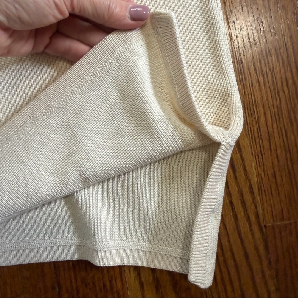 Tommy Bahama Cream Silk Blend Cardigan Sweater Size XS - Picture 6 of 10
